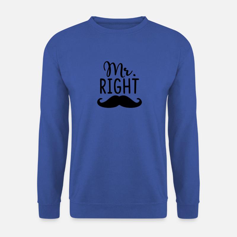 Mr. right - Unisex Pullover - Royalblau