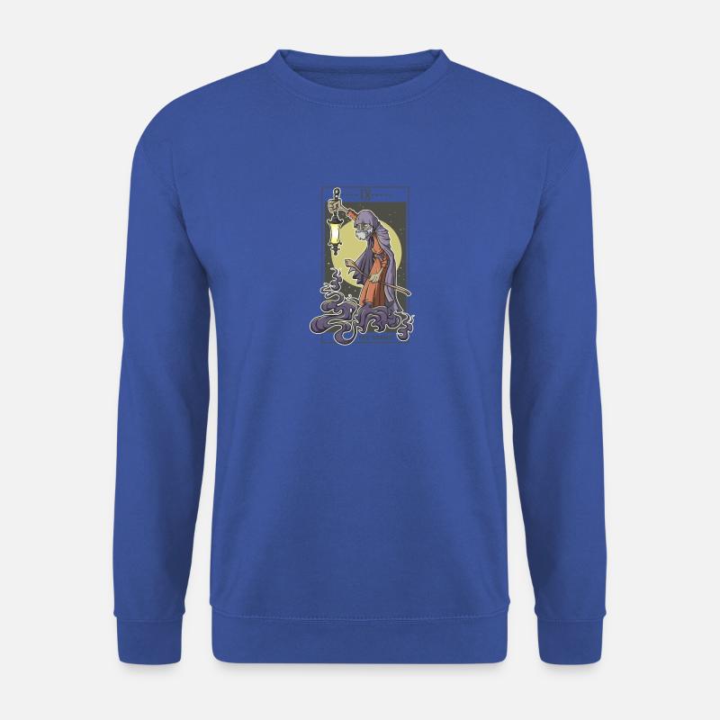 Tarot Karte Der Einsiedler Eremit Hermit Okkult - Unisex Pullover - Royalblau