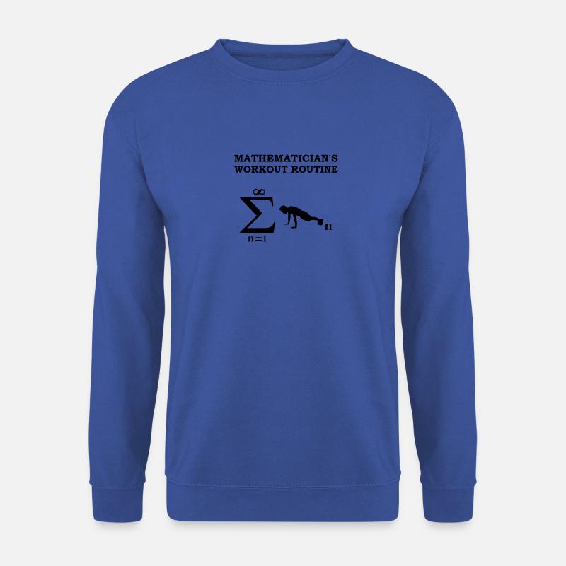 Mathematiker Sport Workout Mathe Lehrer Geschenk - Unisex Pullover - Royalblau
