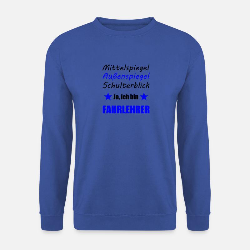 Fahrlehrer Fahrschule Beruf Auto Motorrad lernen - Unisex Pullover - Royalblau