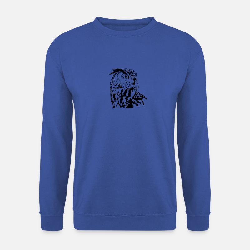 Eule - Unisex Pullover - Royalblau