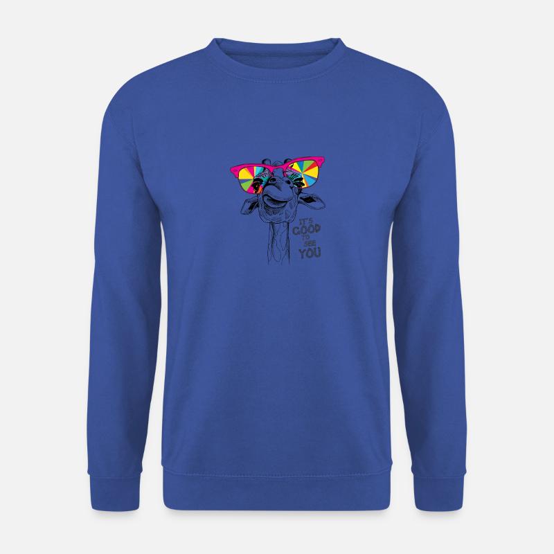 Giraffe It's good to see you - Unisex Pullover - Royalblau