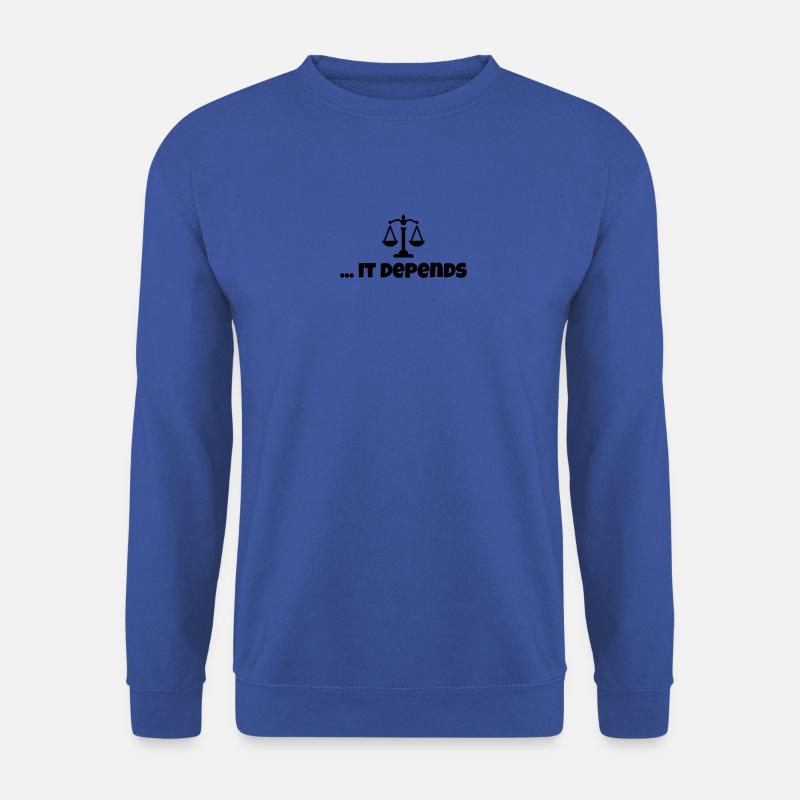 ... It Depends - Unisex Pullover - Royalblau