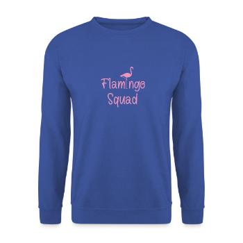 Flamingo Squad - Sweat-shirt Unisexe - bleu royal - Devant - Alina (178cm) & Michal (187cm)