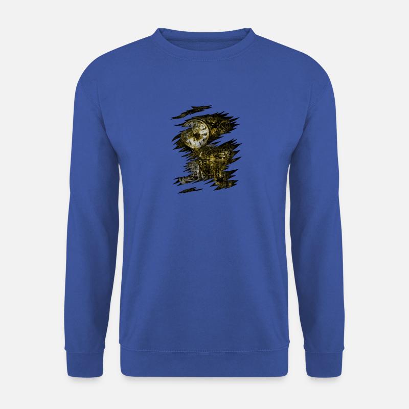 Steampunk Körper Zahnrad Motor Dystopie - Unisex Pullover - Royalblau