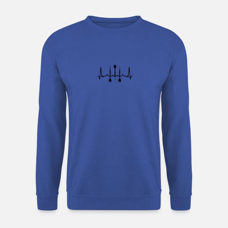 Dart Dartpfeile Herzschlag - Unisex Pullover - Royalblau