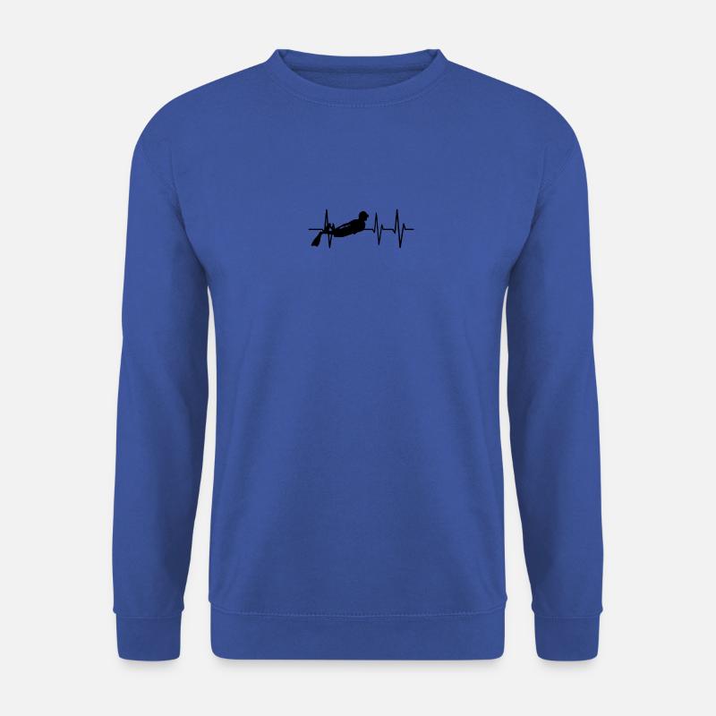 Tauchen Taucher Herzschlag - Unisex Pullover - Royalblau