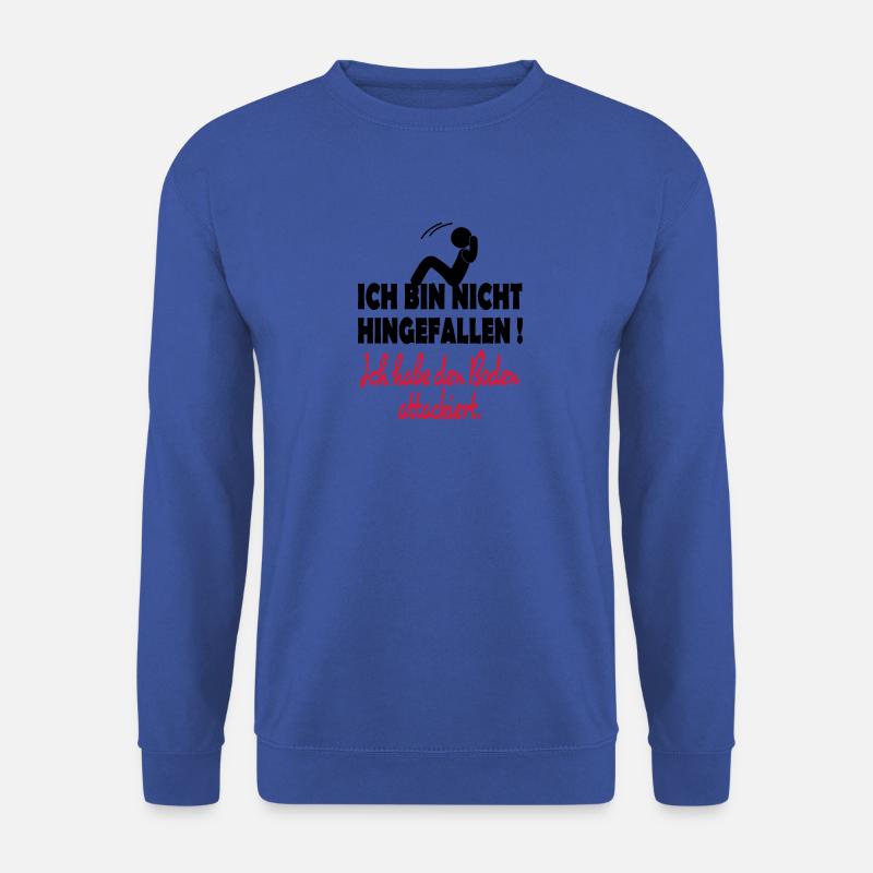 Hinfallen - Unisex Pullover - Royalblau