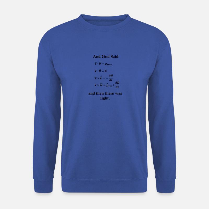Maxwell Gleichungen Gott Licht Physik Nerd Science - Unisex Pullover - Royalblau