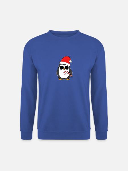 Weihnachten Christmas Jumper Xmas Pinguin - Unisex Pullover - Royalblau