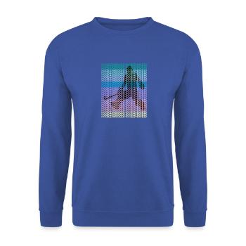 hockey weil ichs kann goal torwart field fun bunt - Unisex Pullover - Royalblau - Vorne - Alina (178cm) & Michal (187cm)