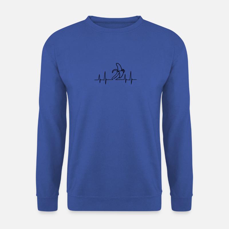heartbeat banana - Unisex Pullover - Royalblau