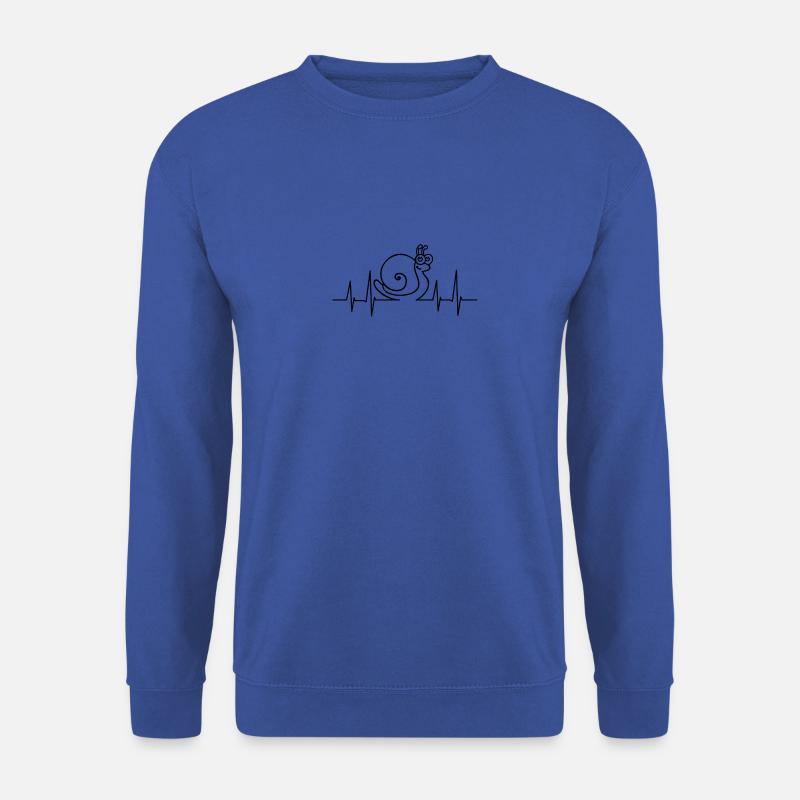heartbeat snail - Unisex Pullover - Royalblau