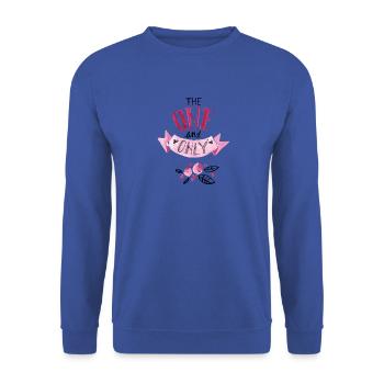 The one and only - Unisex Sweatshirt - royal blue - Front - Alina (178cm) & Michal (187cm)