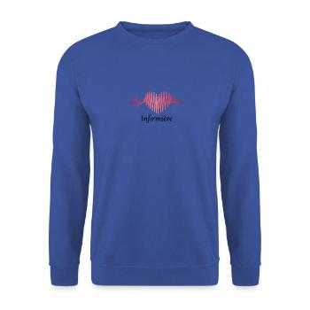 Infirmière - Sweat-shirt Unisexe - bleu royal - Devant - Alina (178cm) & Michal (187cm)