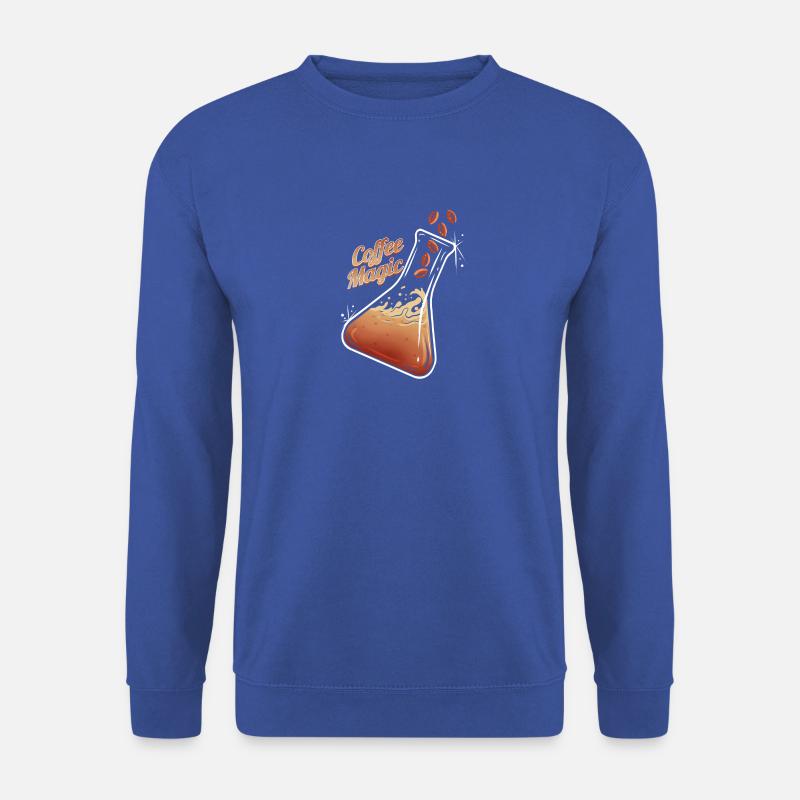 Erlenmeier Kolben Kaffeebohnen Kaffee Magie - Unisex Pullover - Royalblau