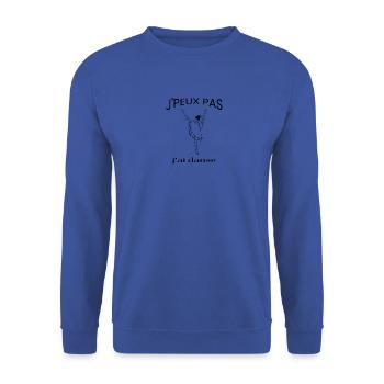 J'Peux Pas J'ai Danse Ballet - Sweat-shirt Unisexe - bleu royal - Devant - Alina (178cm) & Michal (187cm)