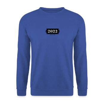 Drôle d’anniversaire numéro limité 2022 - Sweat-shirt Unisexe - bleu royal - Devant - Alina (178cm) & Michal (187cm)