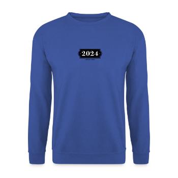 Drôle d’anniversaire numéro limité 2024 - Sweat-shirt Unisexe - bleu royal - Devant - Alina (178cm) & Michal (187cm)