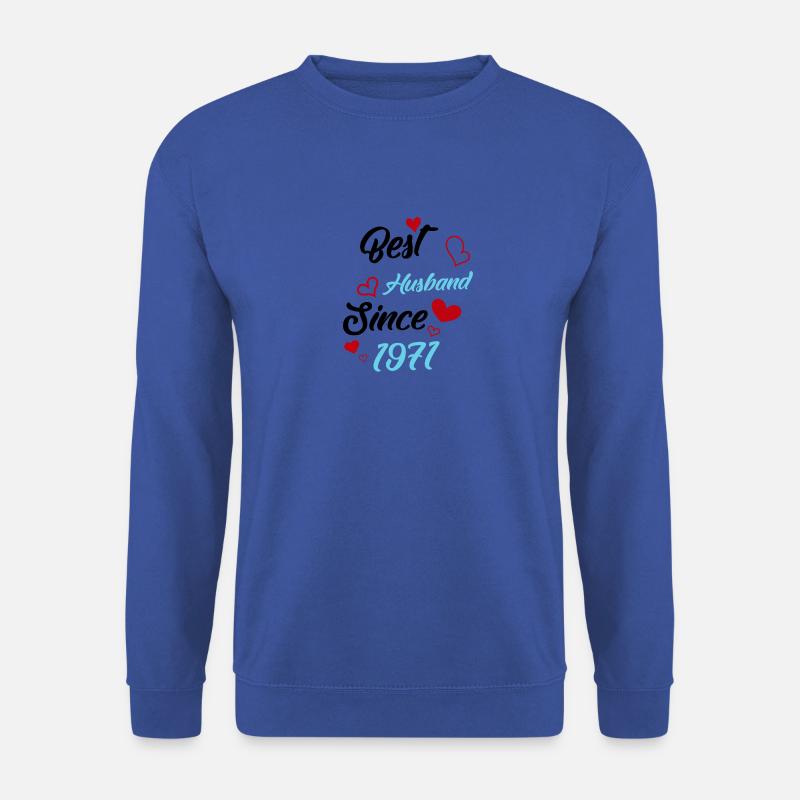 Bester Ehemann seit 1971 Hochzeit - Unisex Pullover - Royalblau
