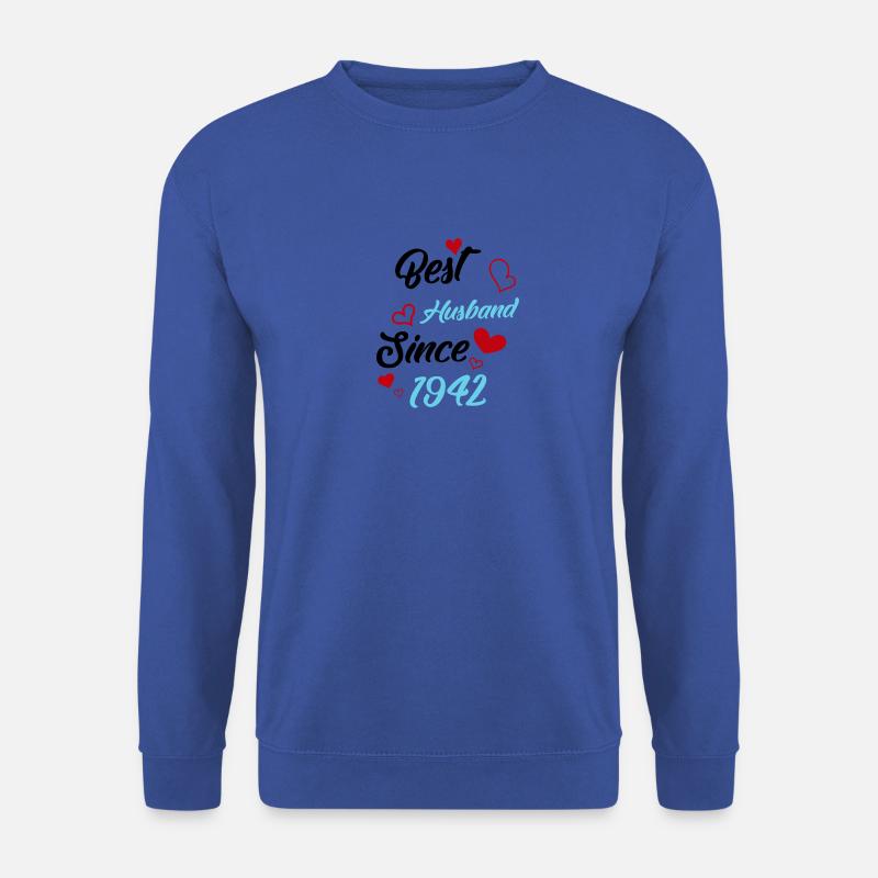 Bester Ehemann seit 1942 Hochzeit - Unisex Pullover - Royalblau