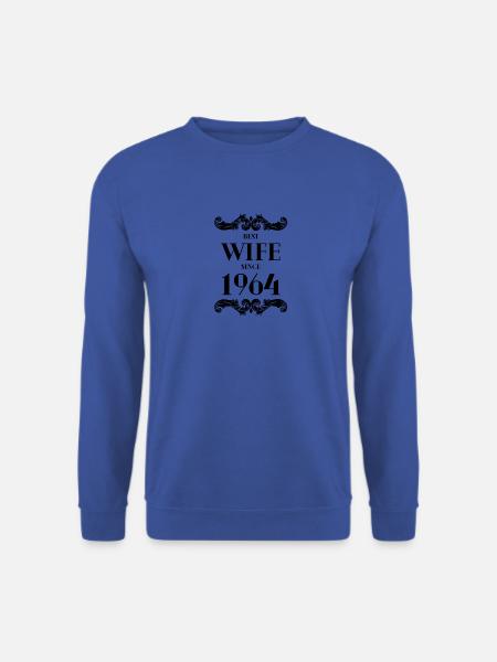 Beste Ehefrau seit 1964 Hochzeit - Unisex Pullover - Royalblau