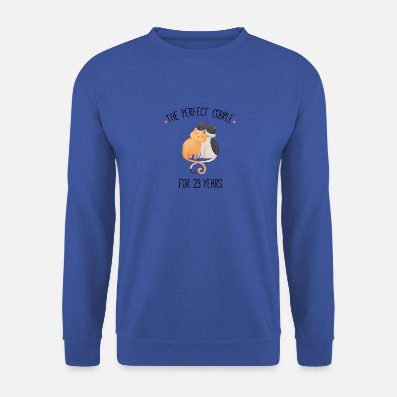 Das perfekte Paar für 23 Jahre Hochzeit - Unisex Pullover - Royalblau