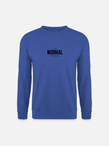 Ich war Normal vor drei Hunden - Unisex Pullover - Royalblau