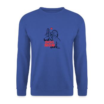 Best Poodle Mama Poodle Dog - Unisex Sweatshirt - royal blue - Front - Alina (178cm) & Michal (187cm)