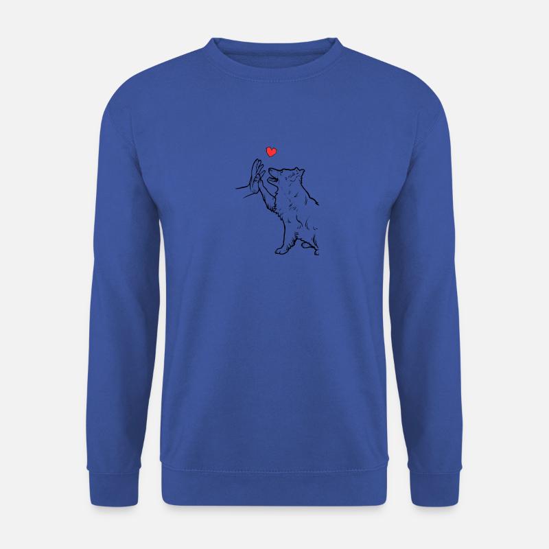 Border Collie Mignon Border Collie Amour Frontière - Sweat-shirt Unisexe - bleu royal