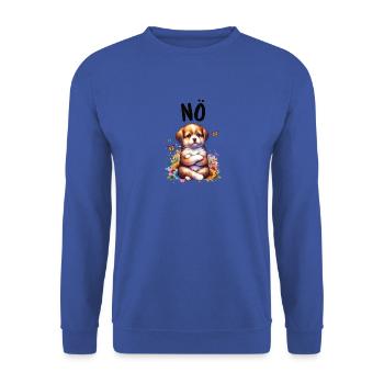 Havanese Lustiger Spruch Nö für Hundeliebhaber - Unisex Pullover - Royalblau - Vorne - Alina (178cm) & Michal (187cm)