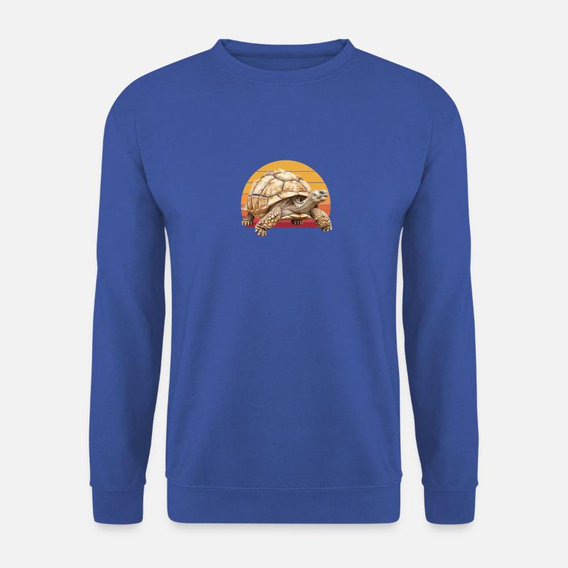 African Sulcata Tortoise - Unisex Pullover - Royalblau