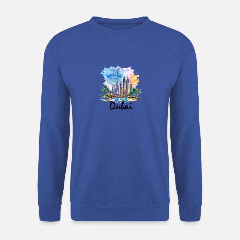 Dubai Skyline Arab Emirates - Unisex Pullover - Royalblau