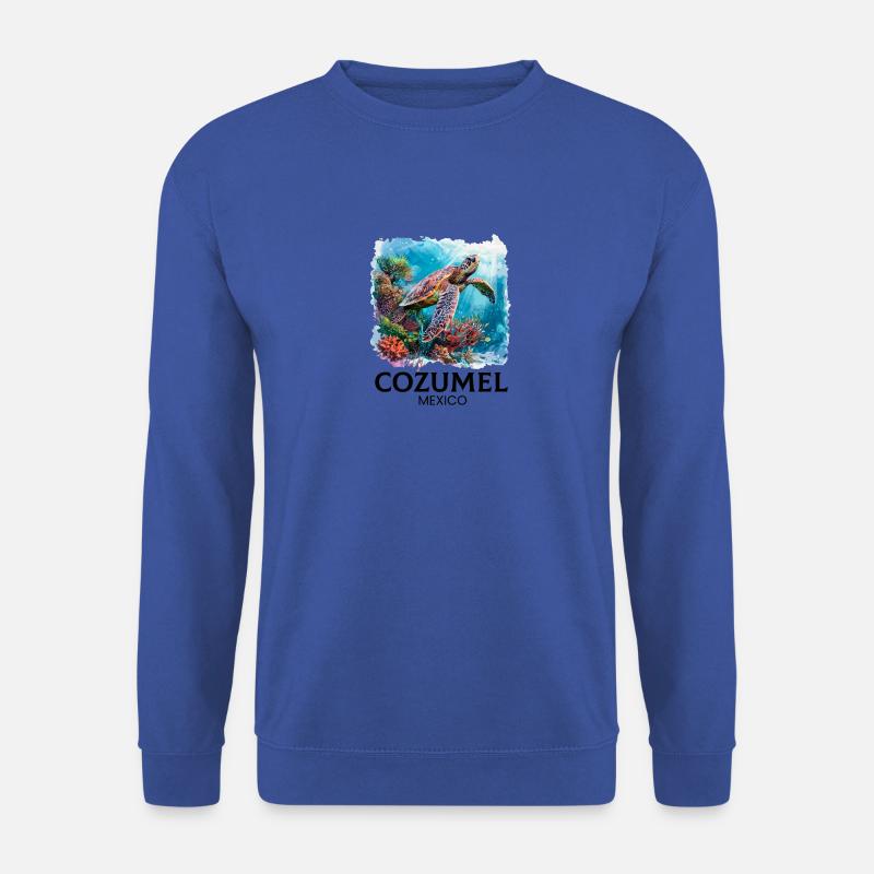 cozumel mexico, cozumel - Unisex Pullover - Royalblau