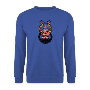 Ouroboros Snowboarder Design 2 by Pawpe & Pawly - Unisex Pullover - Royalblau - Vorne - Alina (178cm) & Michal (187cm)