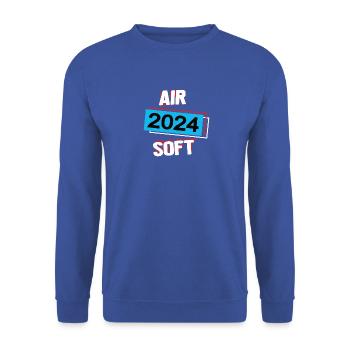 Airsoft 2024 Paintball Airsoftspieler Spieler - Unisex Pullover - Royalblau - Vorne - Alina (178cm) & Michal (187cm)