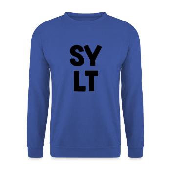 Sylt - Unisex Pullover - Royalblau - Vorne - Alina (178cm) & Michal (187cm)