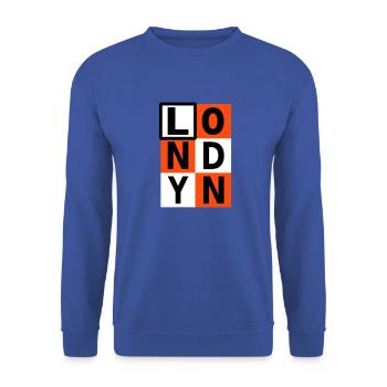 London - Unisex Pullover - Royalblau - Vorne - Alina (178cm) & Michal (187cm)
