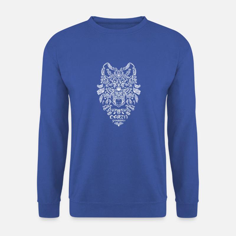 Erdwächter Wolf - Unisex Pullover - Royalblau