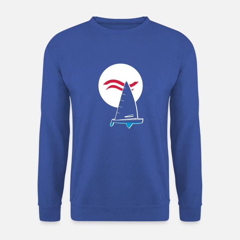 Segelboot Finn Dinghy - Unisex Pullover - Royalblau