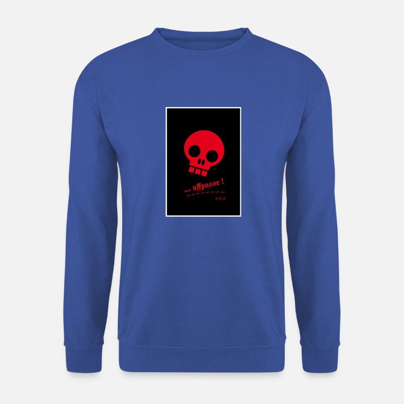 Totenkopf2 Rot - Unisex Pullover - Royalblau