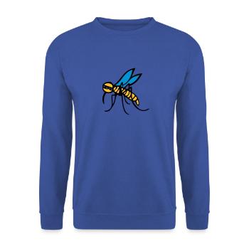 Mücke 2405 - Unisex Pullover - Royalblau - Vorne - Alina (178cm) & Michal (187cm)
