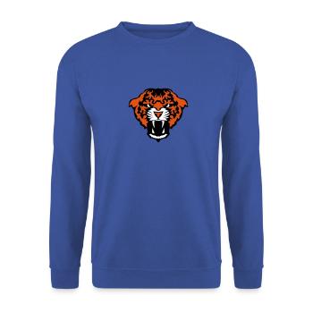 leopards animal sauvage 28012 - Sweat-shirt Unisexe - bleu royal - Devant - Alina (178cm) & Michal (187cm)