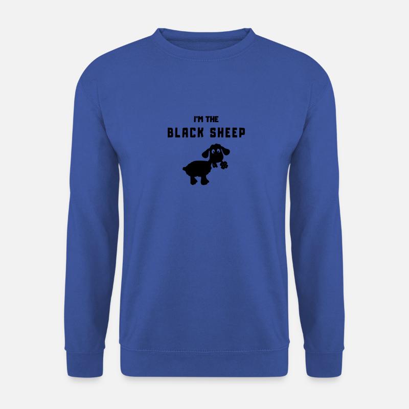 sheep im the black sheep - Unisex Pullover - Royalblau
