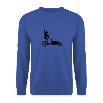 Saute sur la roue de charge - Sweat-shirt Unisexe - bleu royal - Devant - Alina (178cm) & Michal (187cm)