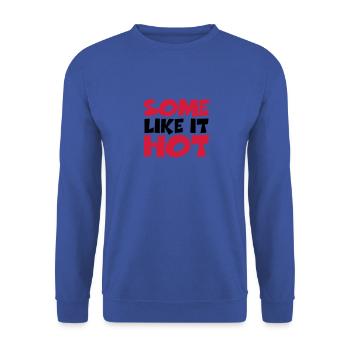Some like it hot - Unisex Sweatshirt - royal blue - Front - Alina (178cm) & Michal (187cm)
