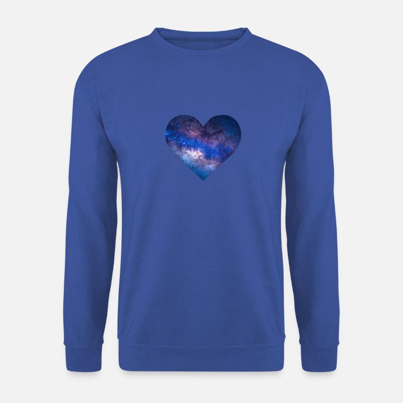 Galaxy Herz - Unisex Pullover - Royalblau