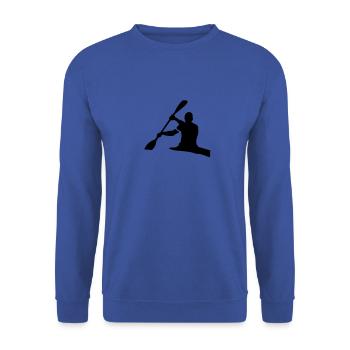 kanu_vorn - Unisex Pullover - Royalblau - Vorne - Alina (178cm) & Michal (187cm)