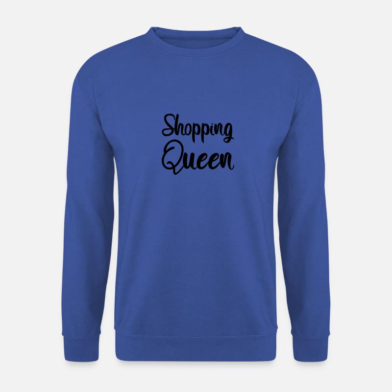 SHOPPING QUEEN Design Schriftzug - Unisex Pullover - Royalblau