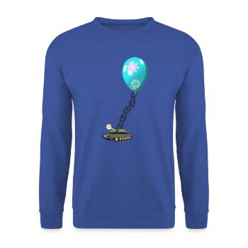 Ballon - Sweat-shirt Unisexe - bleu royal - Devant - Alina (178cm) & Michal (187cm)